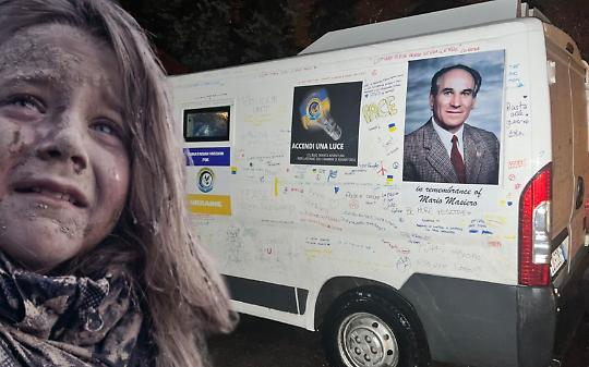 Dal Canavese un mezzo blindato per salvare i bambini Ucraini dalle bombe russe (VIDEO)