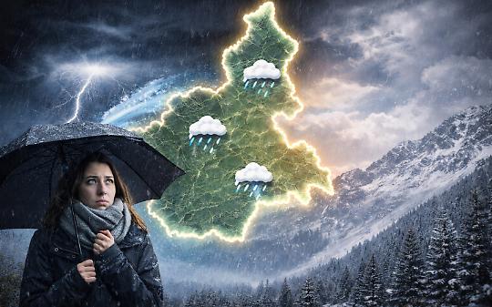 Una saccatura dal Nord Europa potrebbe portare precipitazioni abbondanti e nevicate sulle Alpi anche sotto i 1000 metri.
