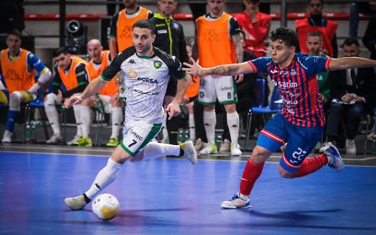 Una fase del match tra L84 e Feldi Eboli