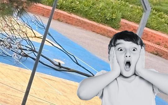 Leini, degrado al Parco Grande Torino