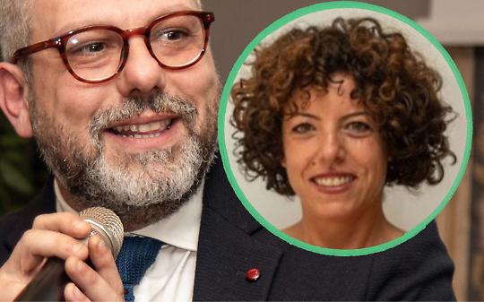 Il sindaco Luca Torella e la consigliera Sabrina Maschio