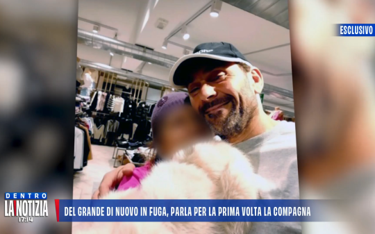 Del Grande con la compagna