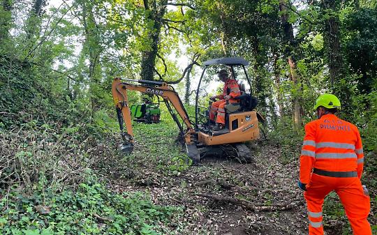 Sentieri liberati da frane e alberi caduti: continua il lavoro dei volontari a San Raffaele Cimena
