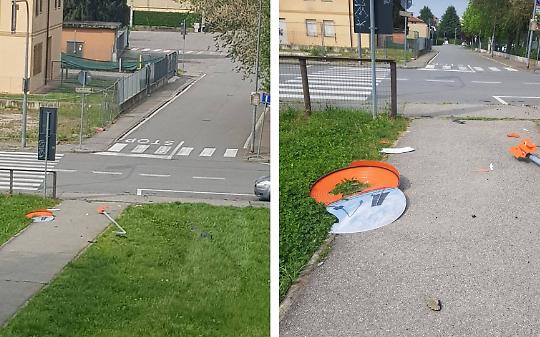 Auto centra lo specchio e lo distrugge: incidente all&rsquo;incrocio di corso Galileo Ferraris. Scoppia la polemica