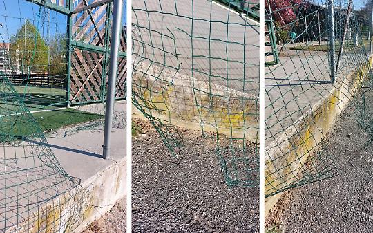 Campo appena rifatto gi&agrave; vandalizzato: reti distrutte all&rsquo;area fieristica