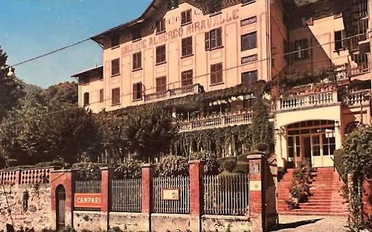 Cartolina storica dell'ex Albergo Miravalle di Ceres 