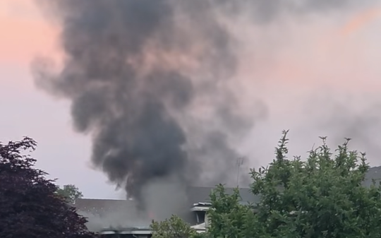 Cafasse, incendio devasta un&rsquo;officina meccanica (FOTO&VIDEO)