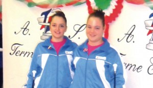 Emilia Nisci e Gaia Martella del Borgo Nuovo Twirling