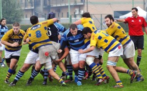 La spinta della mischia del VII Rugby