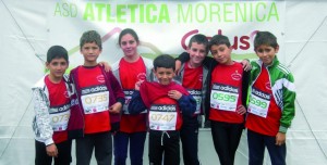 Alcuni giovanissimi portacolori dell'Atletica Morenica