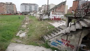 I ruderi dello stadio Filadelfia