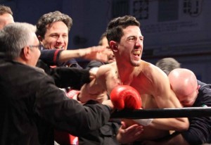 La gioia di Andrea Scarpa dopo la conquista del Titolo Italiano