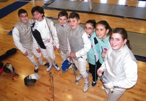 I giovani del Club Scherma Chivasso a Loano