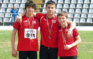 La staffetta 3x800 Ragazzi del Gruppo Sportivi Chivassesi