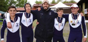Il quattro di coppia Pesi Leggeri della 2010 Canottieri Candia