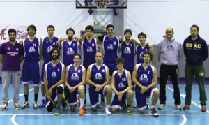 La prima squadra dell'Usac Rivarolo Basket