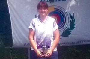 Stefania Rolle sul gradino più alto del podio