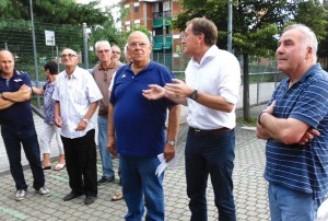 Il sindaco Fabrizio Puppo al Parco Pertini