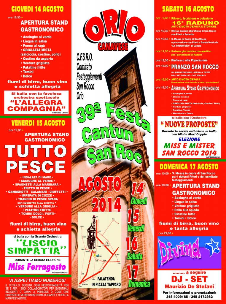 festa orio canavese