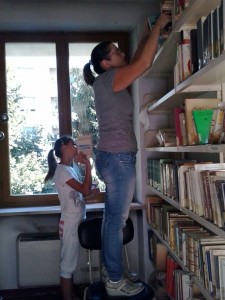Banchette volontariato biblioteca 2014 con Lina Pasca