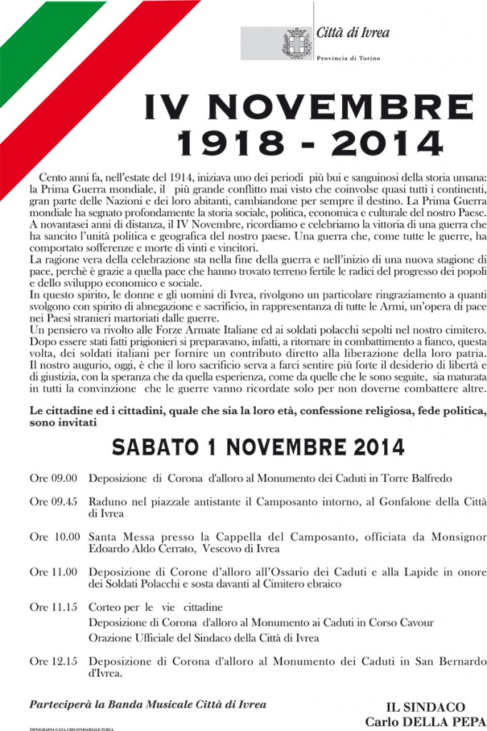 IV NOVEMBRE 2014