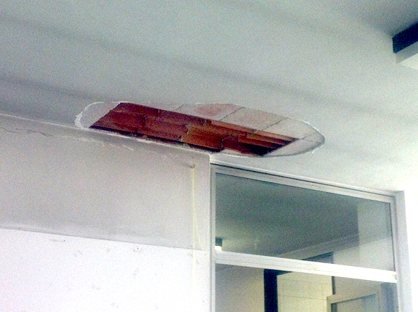 Il soffitto della Scuola materna di Castellamonte