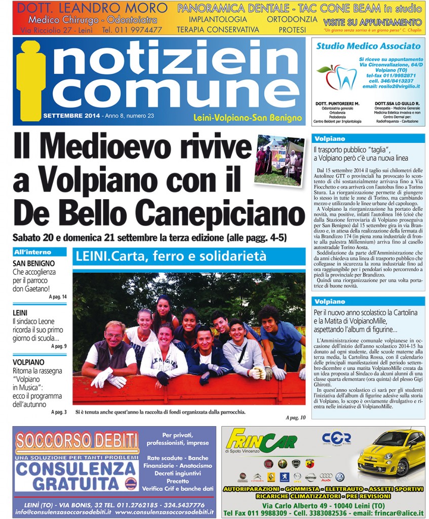 Notizie in comune (Leinì-Volpiano-San Benigno)