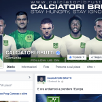 L'home page della pagina Calciatori Brutti