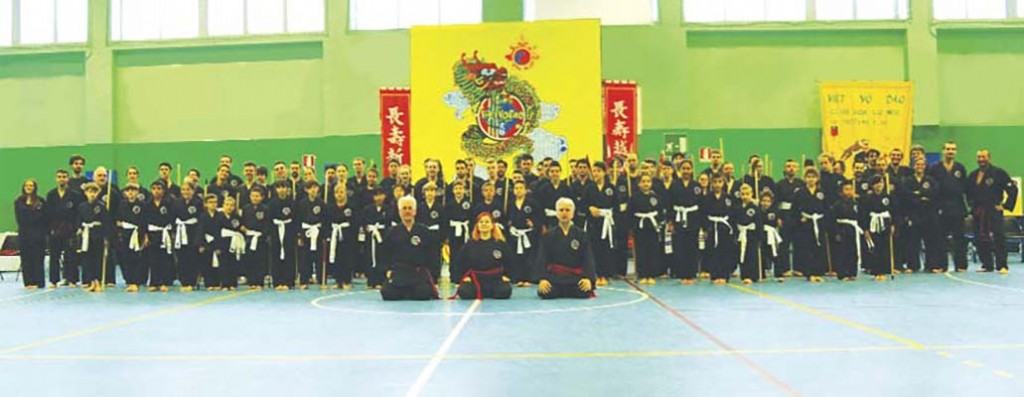 I partecipanti alla gara regionale d i viet vo dao del club Hoa Lù Moc