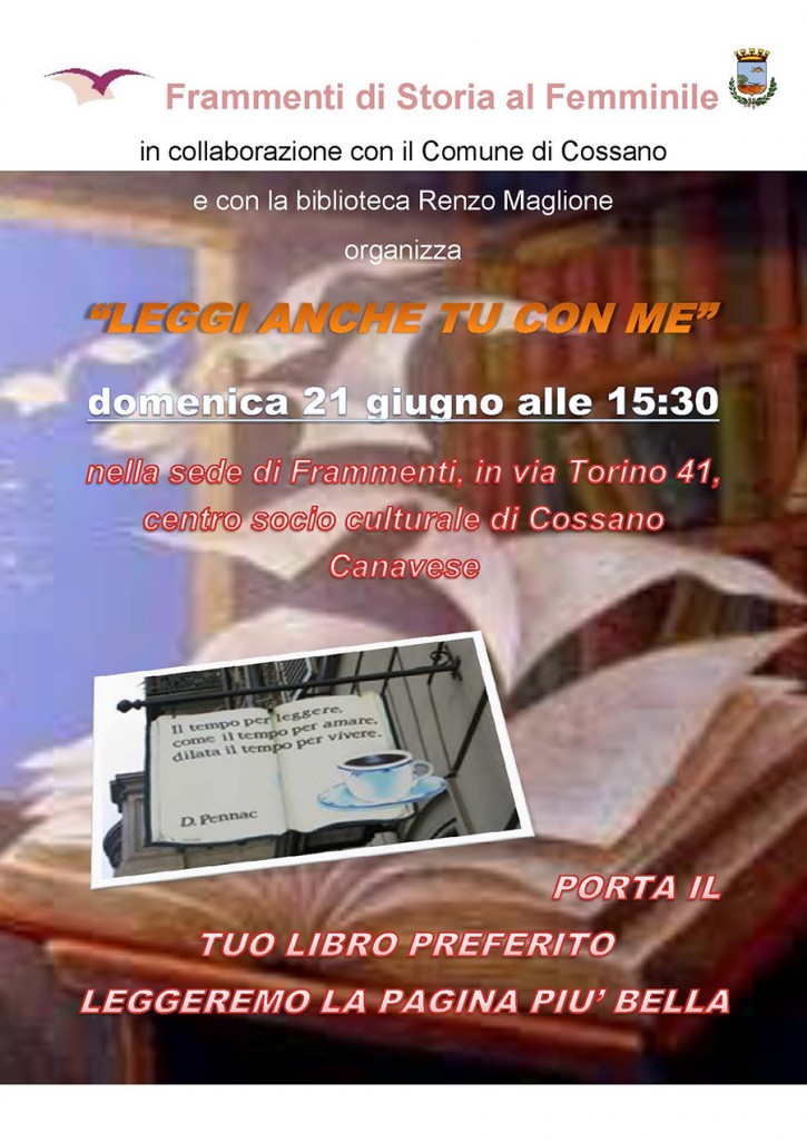 volantino serata lettura