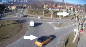 (FOTO RILASCIATA DAI CARABINIERI) tragitto percorso dagli arrestati con la vittima Gloria Rosboch, Torino,20 Febbraio 2016 ANSA/ ALESSANDRO DI MARCO