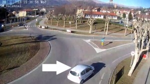 (FOTO RILASCIATA DAI CARABINIERI) tragitto percorso dagli arrestati con la vittima Gloria Rosboch, Torino,20 Febbraio 2016 ANSA/ ALESSANDRO DI MARCO