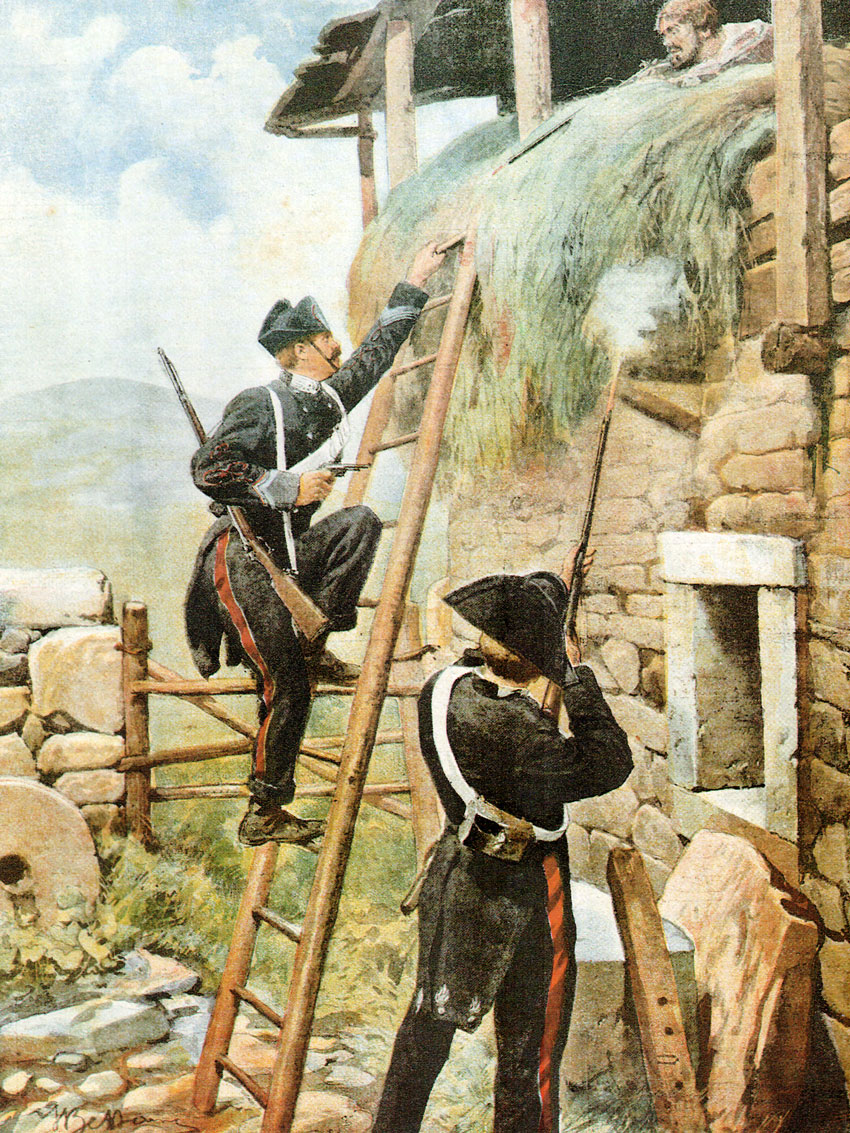 La tavola di Beltrame in IV di copertina del 15 aprile 1900