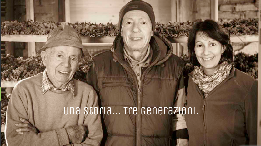 Talin con il figlio Carlo e la nipote Ilaria
