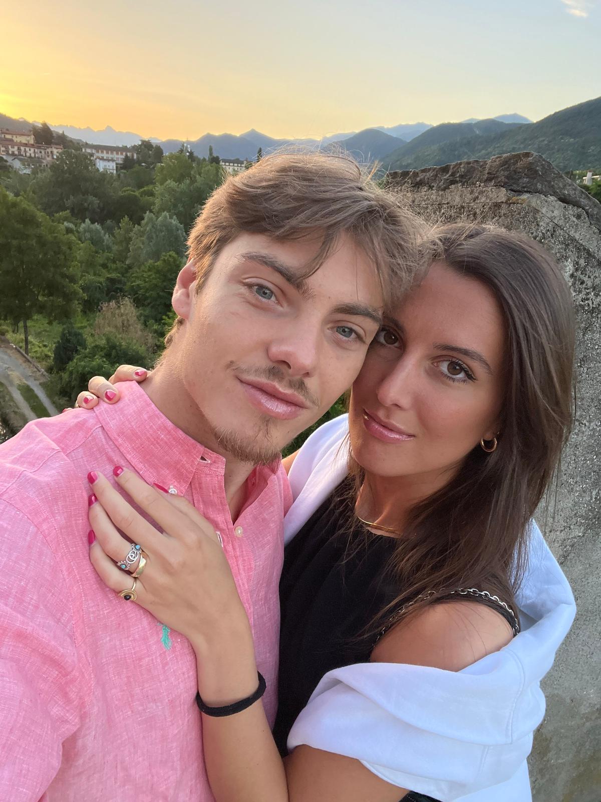 Con la fidanzata Benedetta