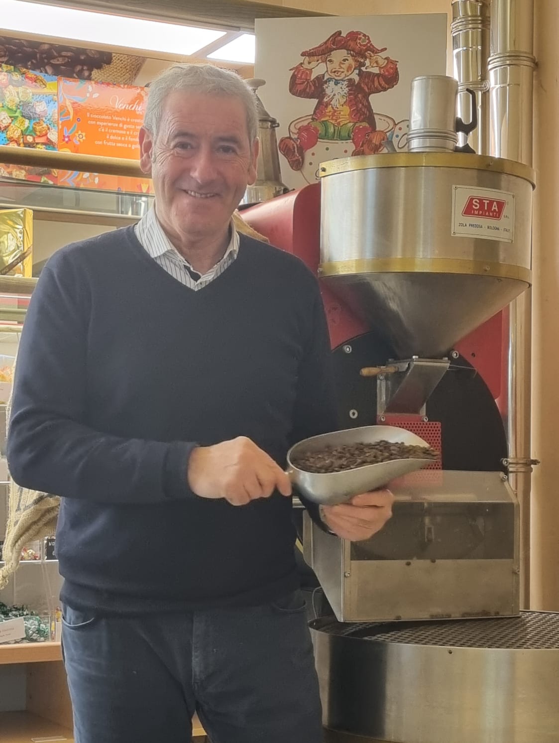 Egidio Godino oggi, nel suo locale