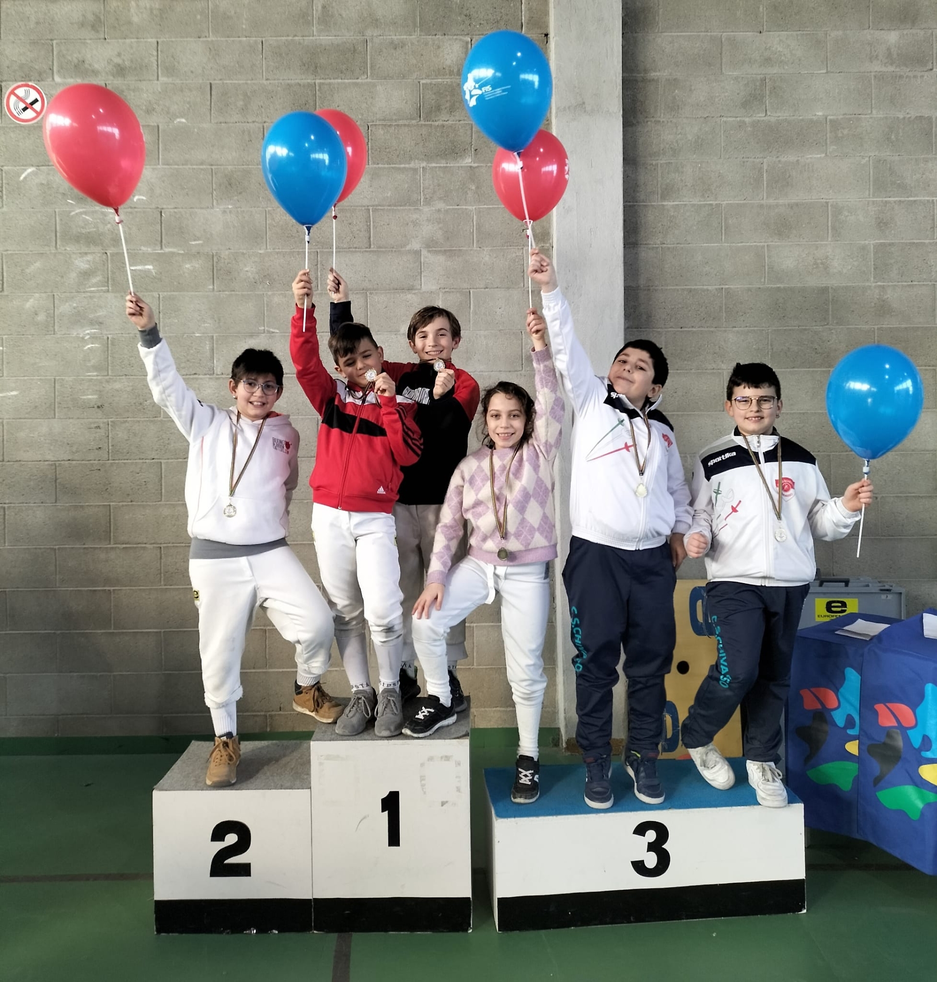 I giovanissimi schermidori del "Club Scherma Chivasso"