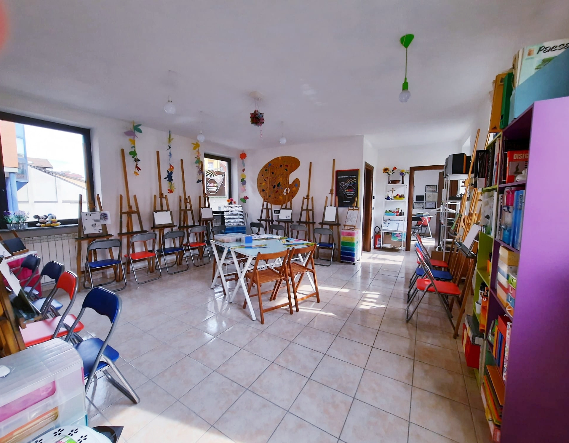 Lo studio di "Prisma Laboratorio Artistico"
