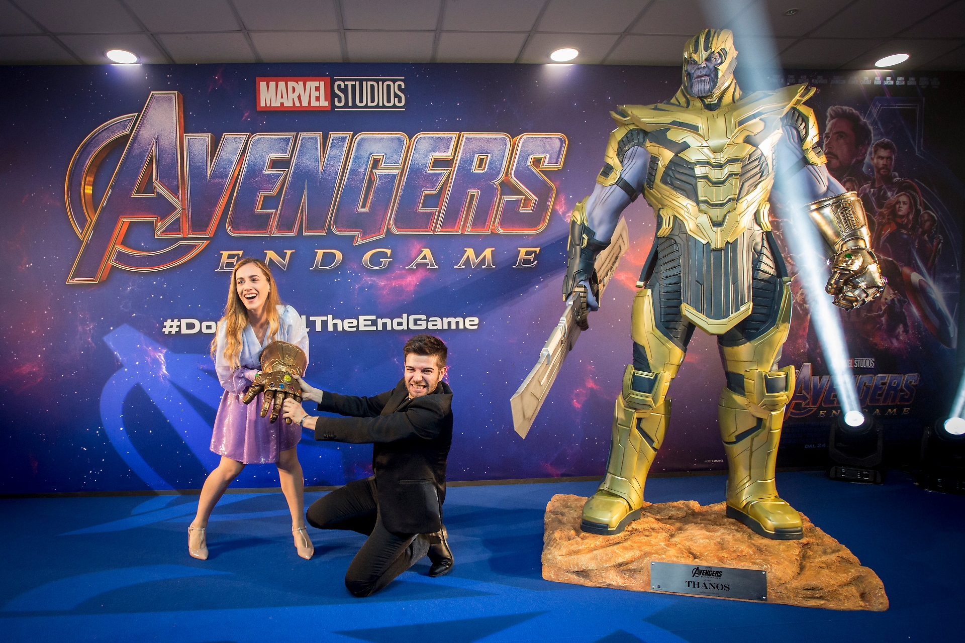 Con Valeria Angione alla Prima di Avengers