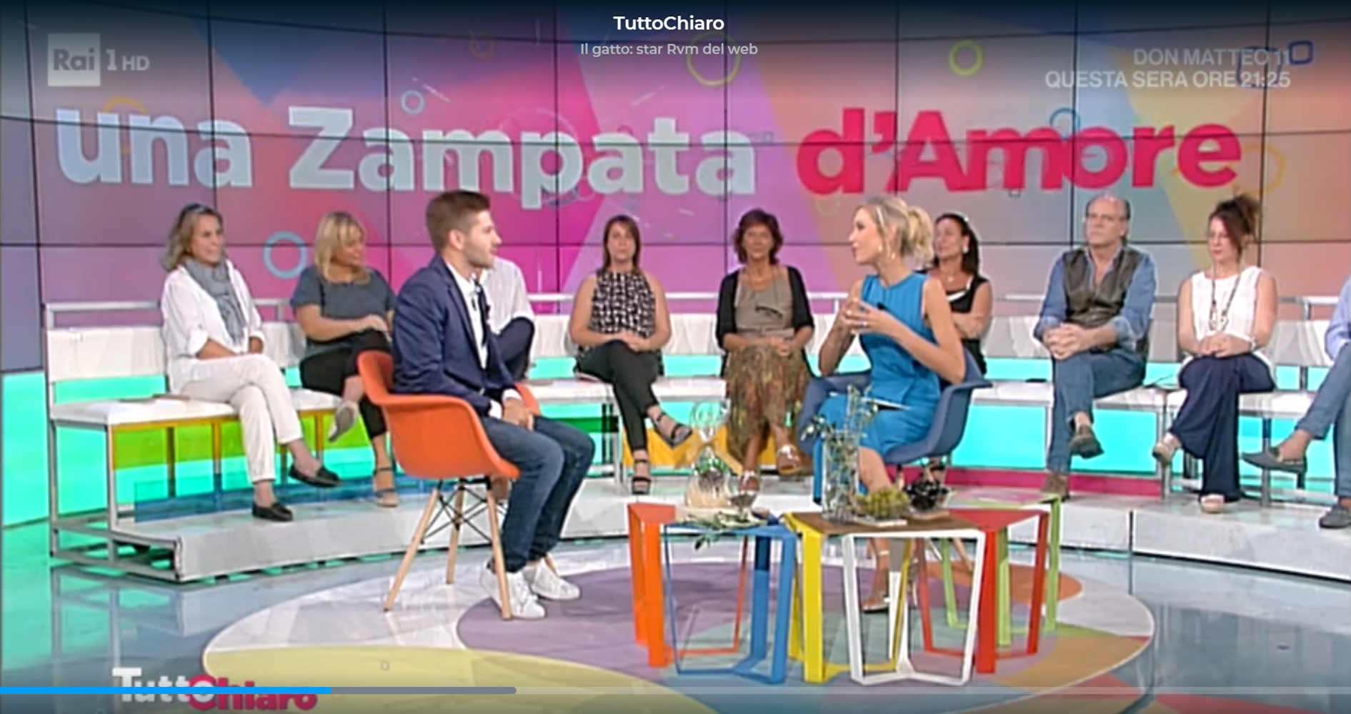Federico Santaiti live su Rai1 a 'TuttoChiaro'