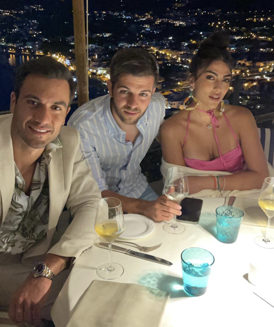 Federico con Giulia Salemi e Pierpaolo Pretelli