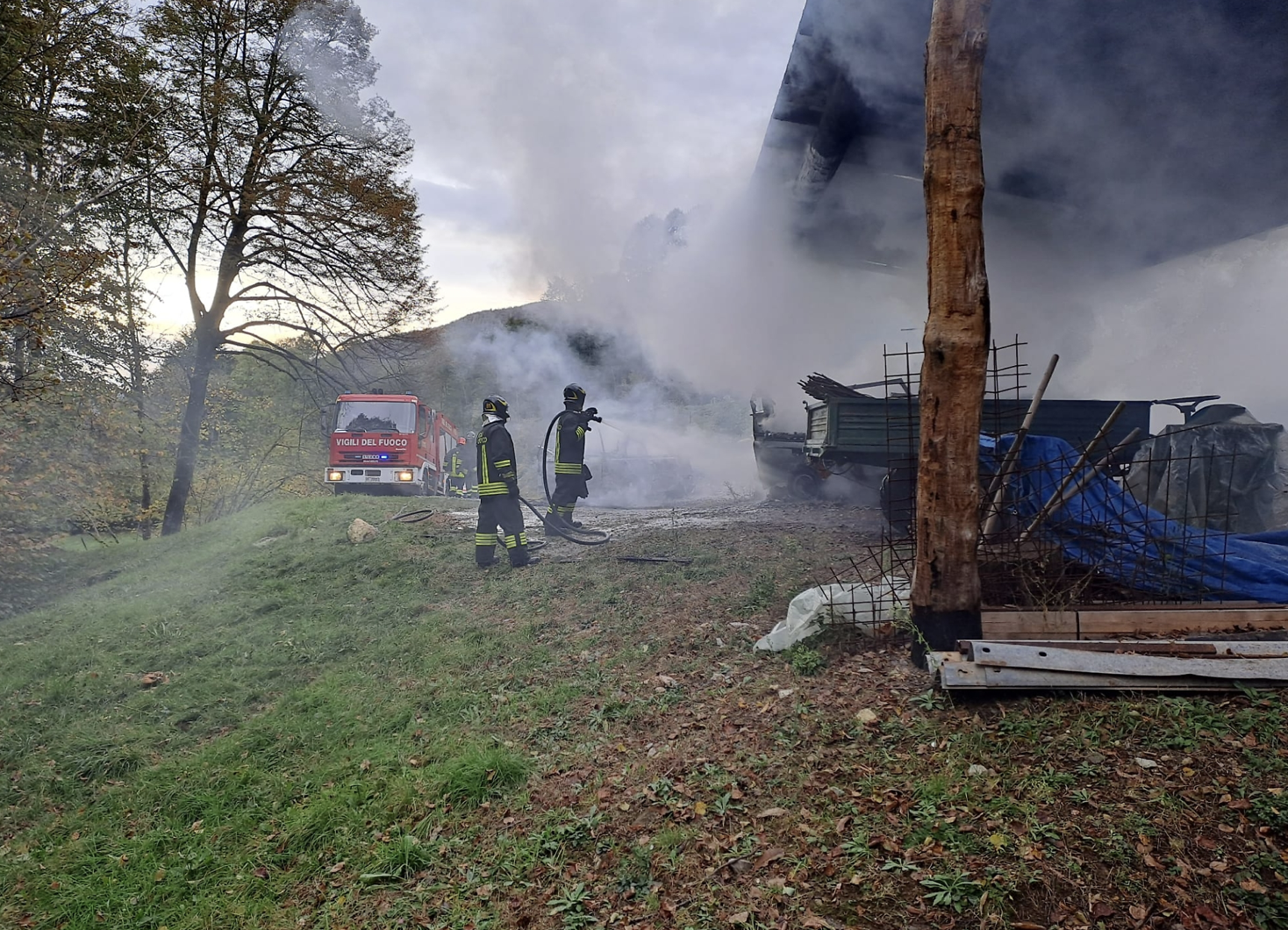 Incendio Traversella (Credit La Voce)