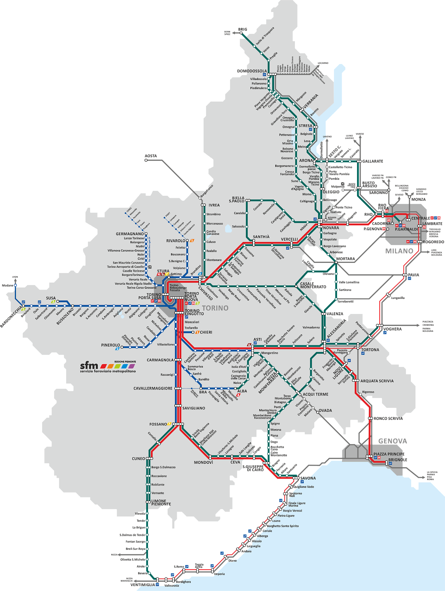 SFR Servizio Ferroviario Regionale del Piemonte