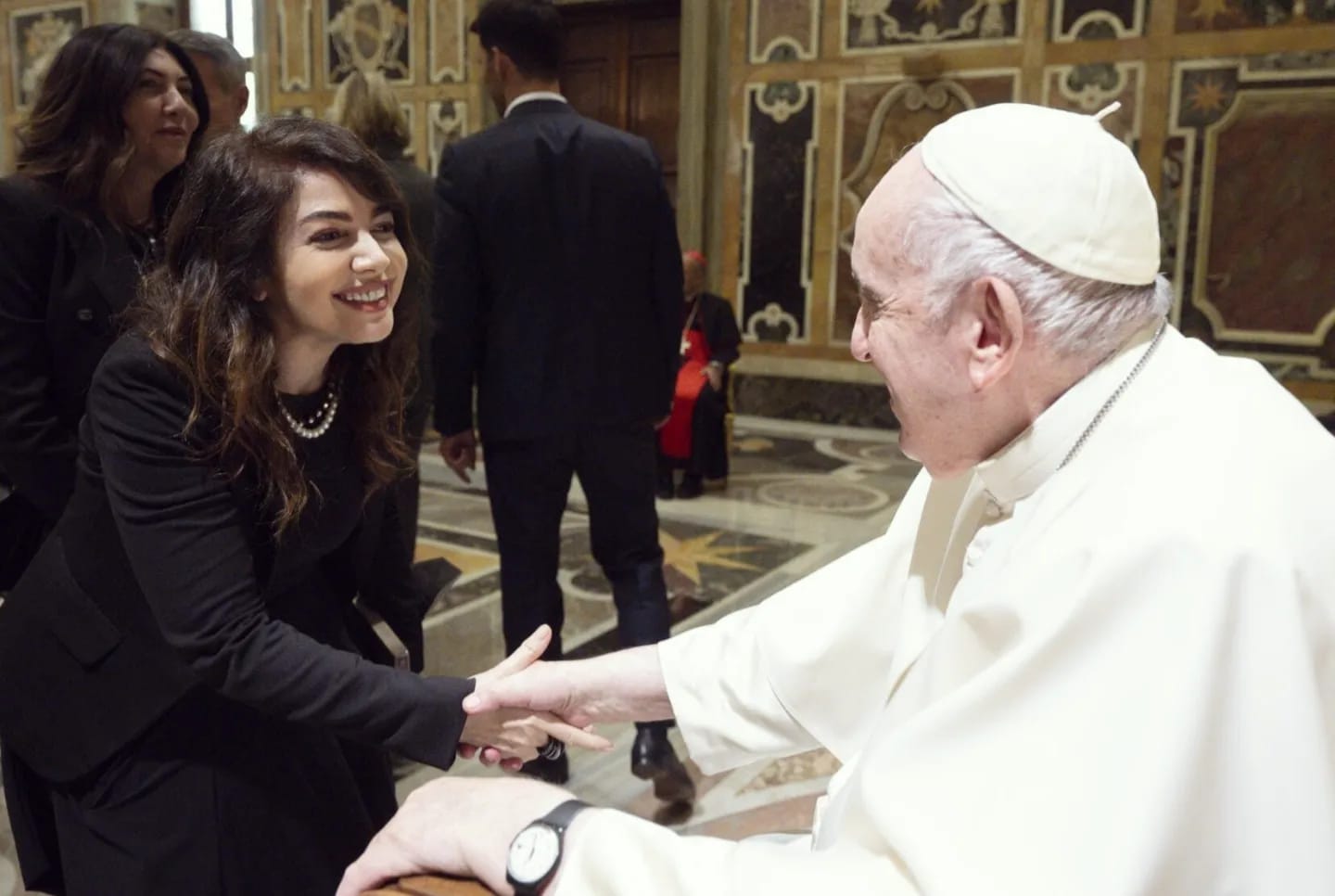 Cristina D'avena e Papa