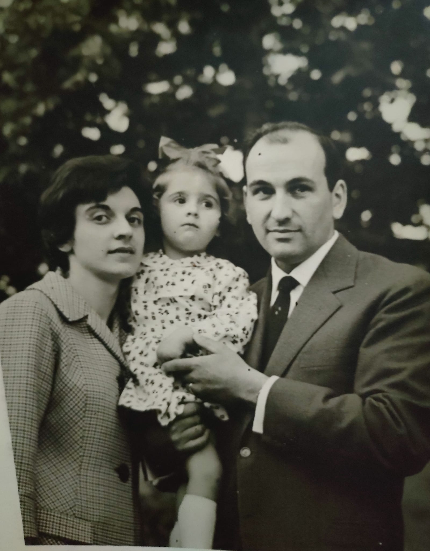 Giovanni Olivero con la famiglia
