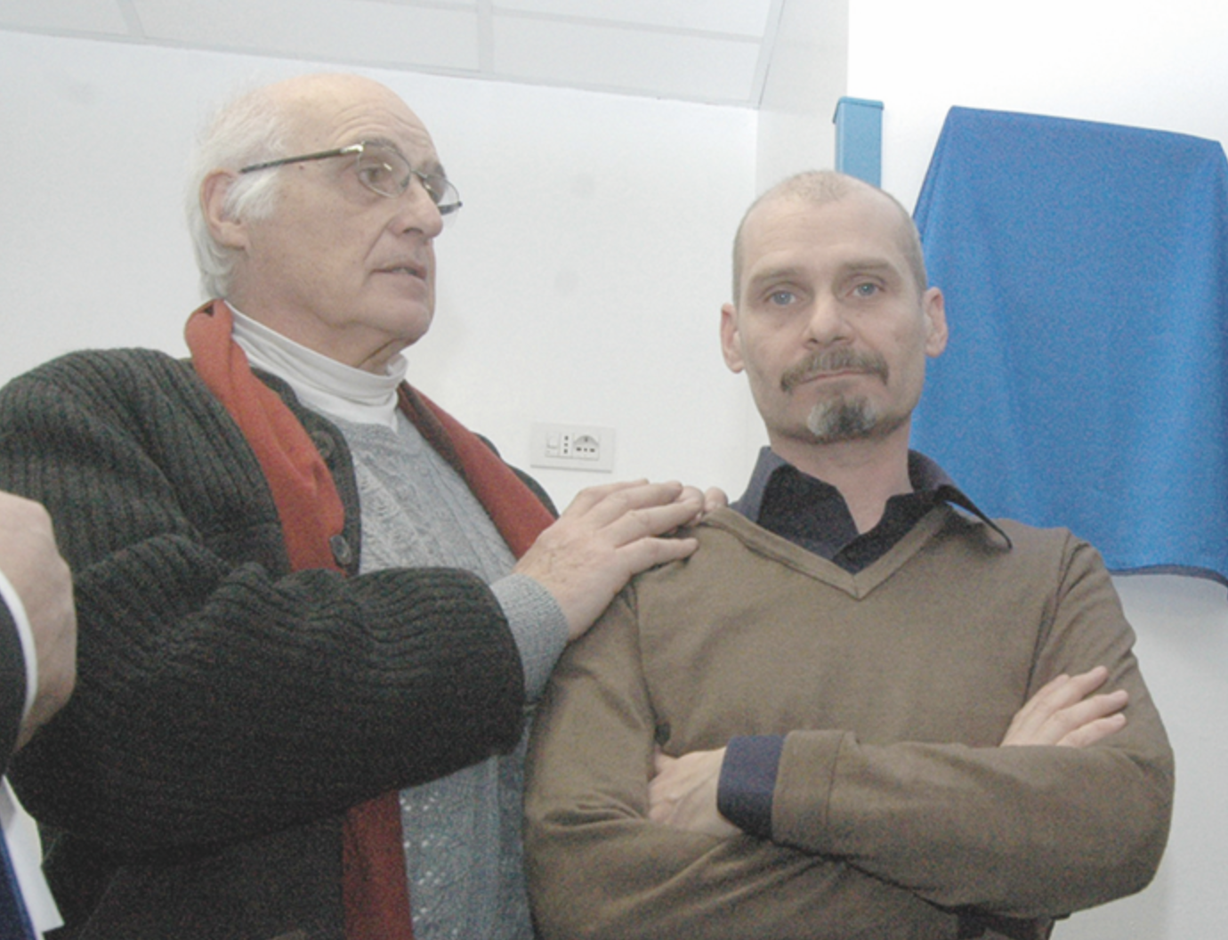 Matteo con il padre David Olivetti