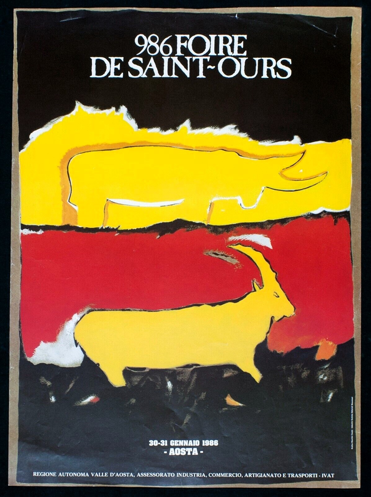 Il manifesto della Fiera per il 1986