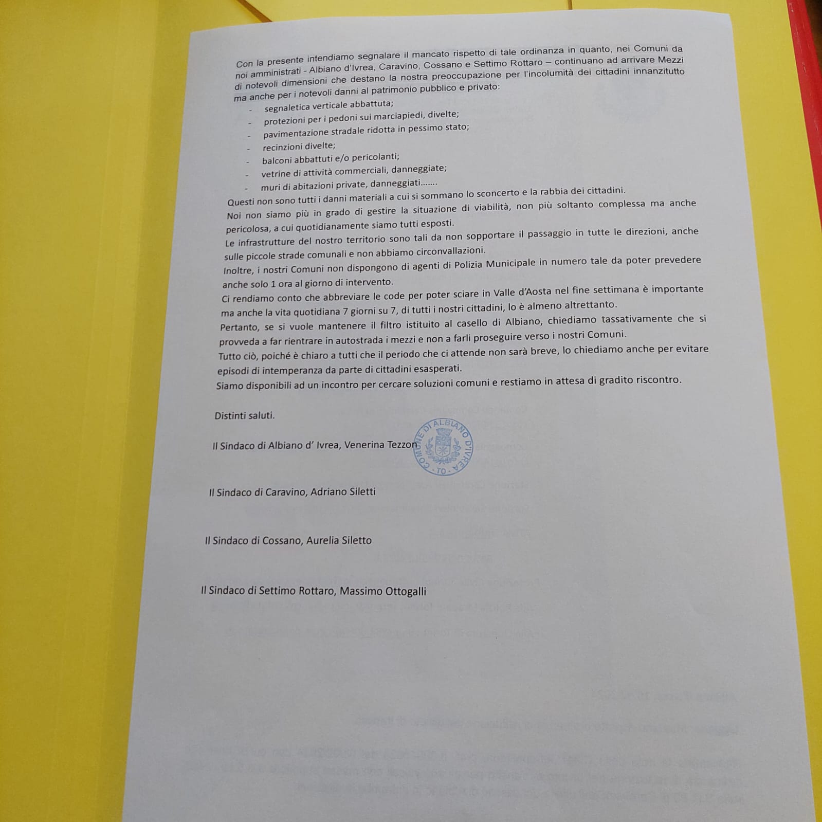 la lettera