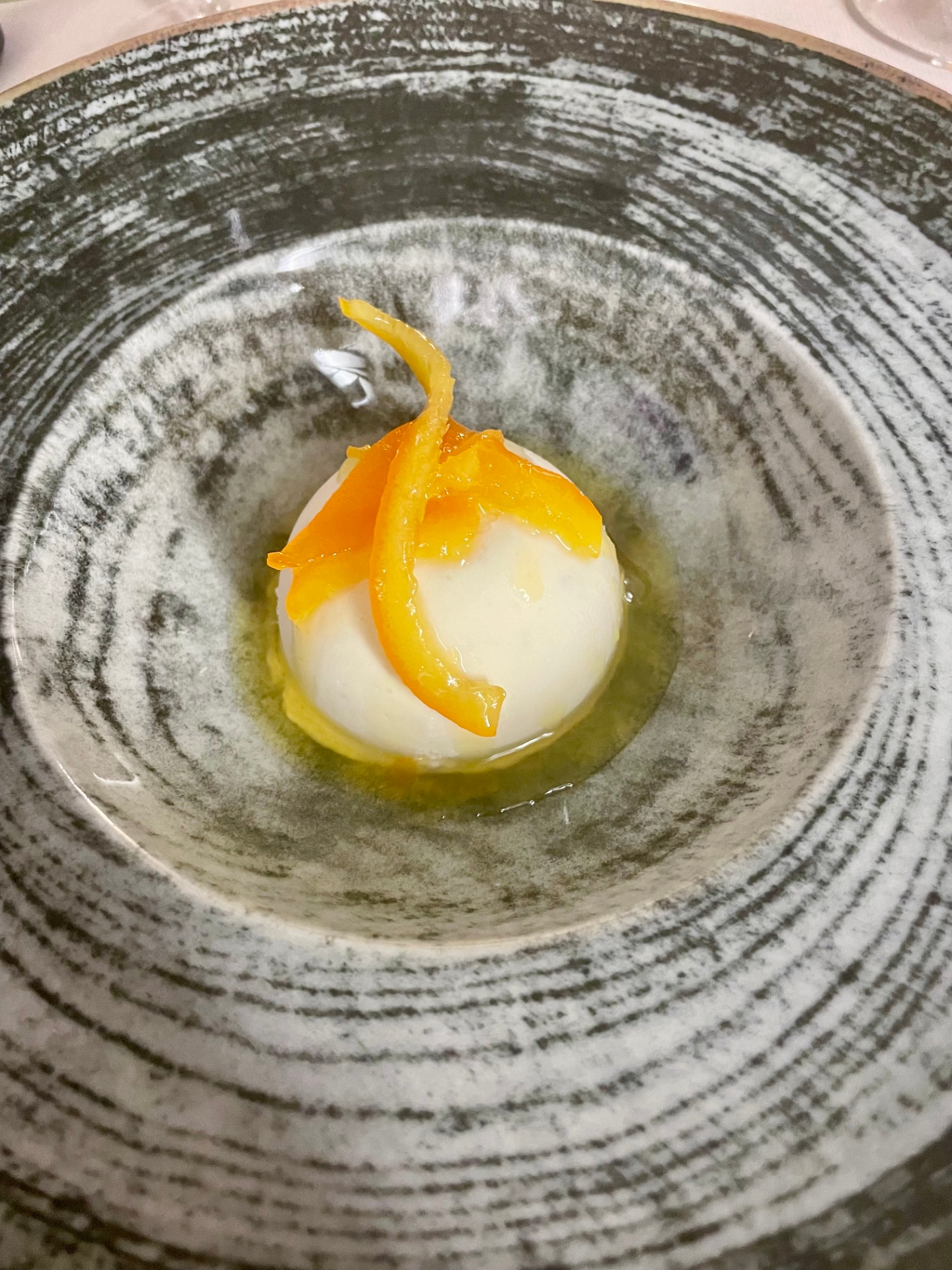 Semifreddo gorgonzola e arancia
