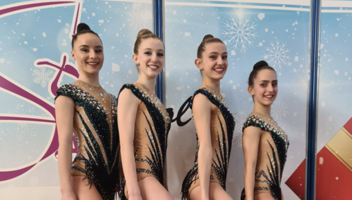 Cecilia Quarello seconda sx Cuneoginnastica 